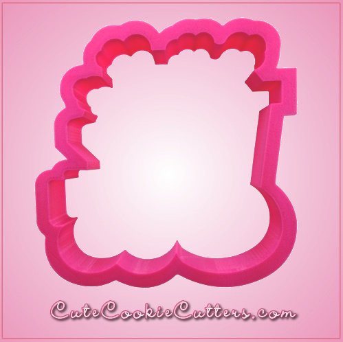 Pink Train With Clouds Cookie Cutter - Cheap Cookie Cutters