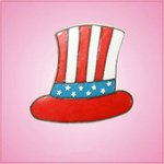 Pink Uncle Sam Hat Cookie Cutter