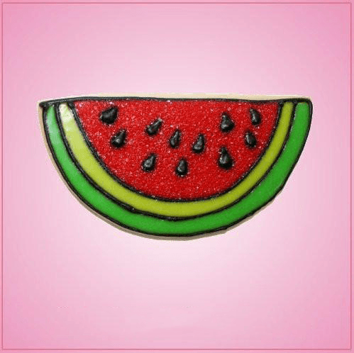 Pink Watermelon Slice Without Bite Cookie Cutter
