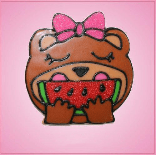 Pink Wendy Watermelon Eating Bear Cookie Cutter