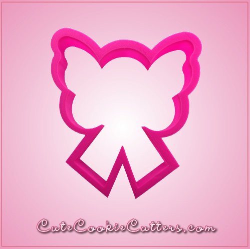 Pink Butterfly Winged Cancer Ribbon Cookie Cutter