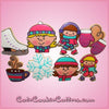 Pink Alexa Winter Girl Cookie Cutter