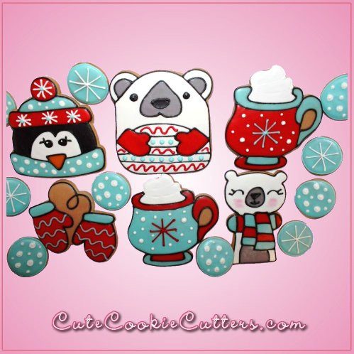 Pink Percy the Penguin Cookie Cutter