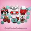 Pink Hot Cocoa with Whip Cream Cookie Cutter