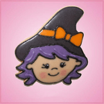 Pink Witch Head Jessica Cookie Cutter