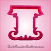 Pink Witch Legs Cookie Cutter