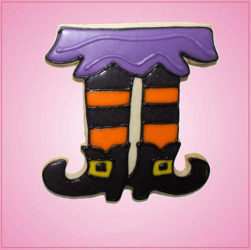 Pink Witch Legs Cookie Cutter