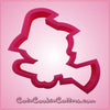 Pink Witch On Broom Cookie Cutter