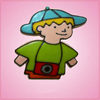 Pink Zane Bug Catcher Boy Cookie Cutter