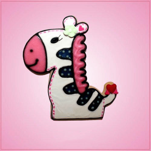 Pink Zoe Zebra Cookie Cutter
