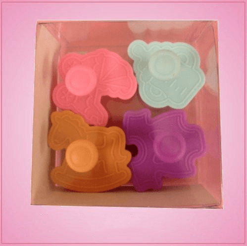 Plunger Style Baby Cookie Cutter Set