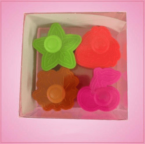 Plunger Style Fruit Cookie Cutter Set