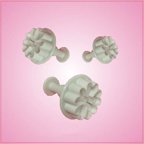 Plunger Style Primrose Cookie Cutter Set