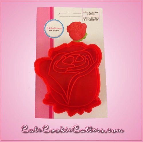 Plunger Style Rose Cookie Cutter