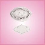 Plunger Style Rose Plaque Cookie Cutter