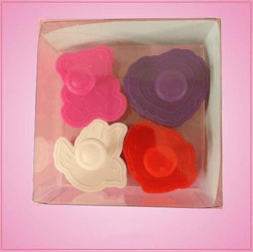 Plunger Style Valentines Day Cookie Cutter Set
