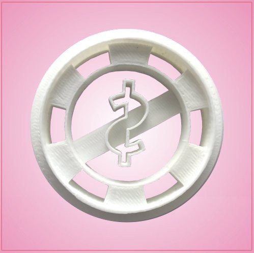 2 inch Plastic Poker Chip Cookie Cutters