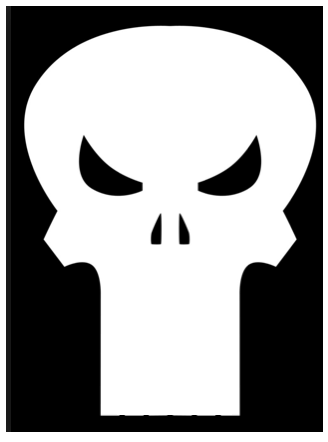 Punisher Head Cookie Cutter 