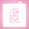 Puppy Valentine PYO Stencil