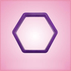 Purple Hexagon Cookie Cutter 