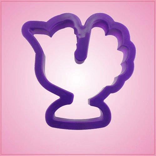 Purple Peacock Cookie Cutter 
