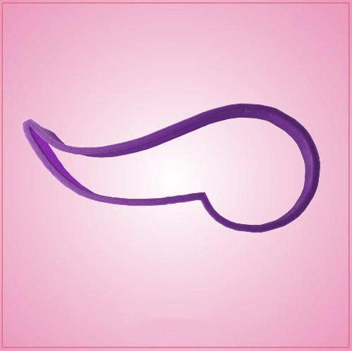 Purple Viking Horn Cookie Cutter 