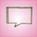 Mini Rectangle Speak Bubble Cookie Cutter