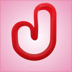 Red Letter J Cookie Cutter