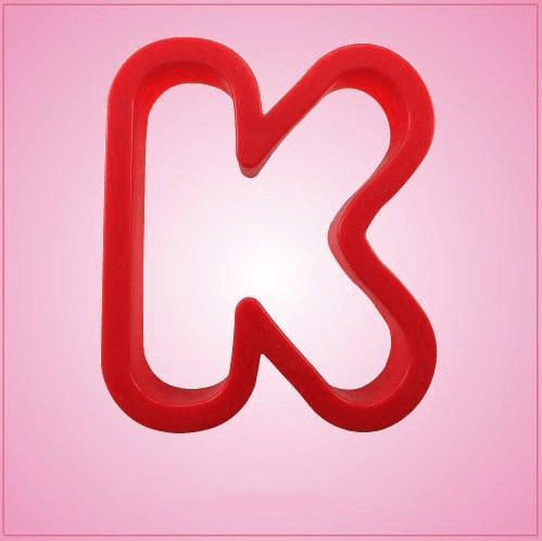 Red Letter K Cookie Cutter 