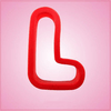Red Letter L Cookie Cutter 