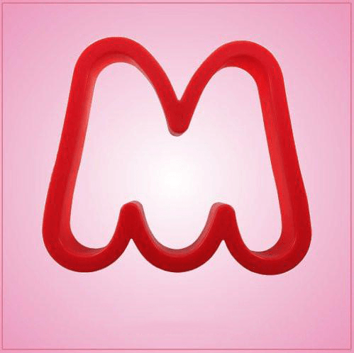 Red Letter M Cookie Cutter 
