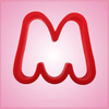 Red Letter M Cookie Cutter 