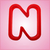 Red Letter N Cookie Cutter 