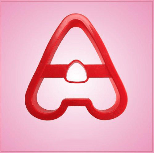 Red Letter A Cookie Cutter 