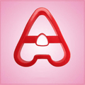 Red Letter A Cookie Cutter 