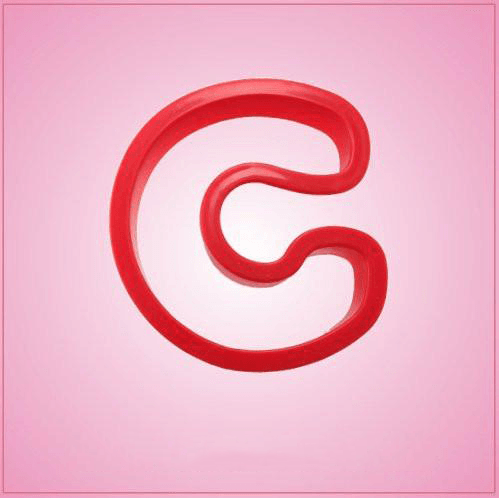 Red Letter C Cookie Cutter 