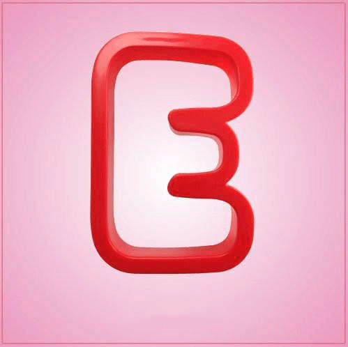 Red Letter E Cookie Cutter 
