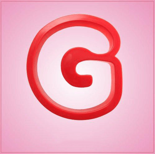 Red Letter G Cookie Cutter 