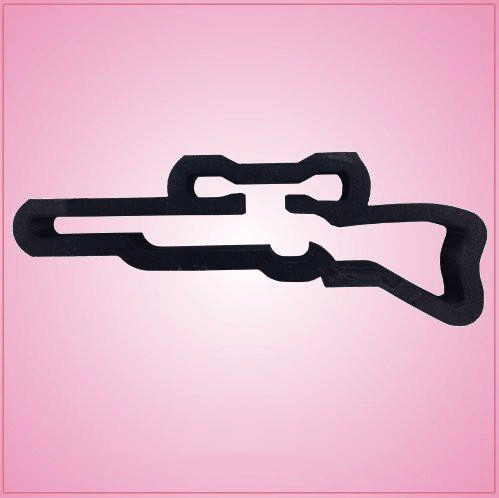 Rifle with Scope Cookie Cutter 