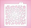 River Rocks Garden Pattern Stencil