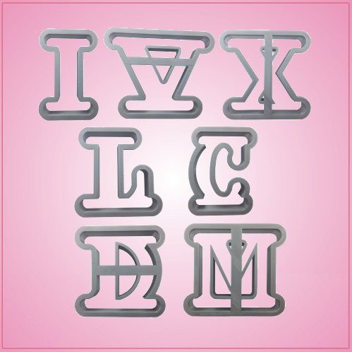 Roman Numeral Cookie Cutter Set 