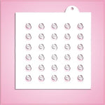 Rosebud Pattern Stencil Set
