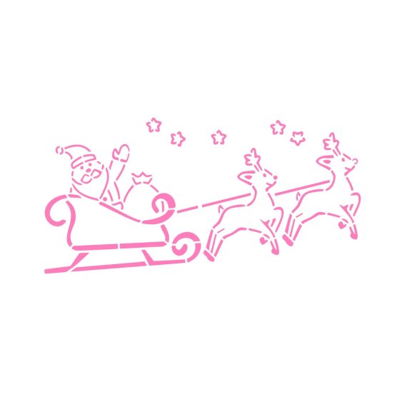 Santas Coming To Town PYO Stencil Set