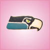 Frosted Seahawk Head Cookie Cheap Cookie Cutters