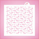 Shark Bait Pattern Stencil