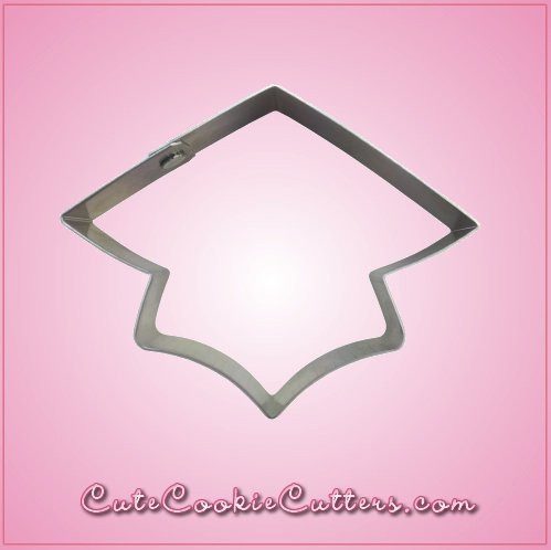 Simple Grad Cap Cookie Cutter 