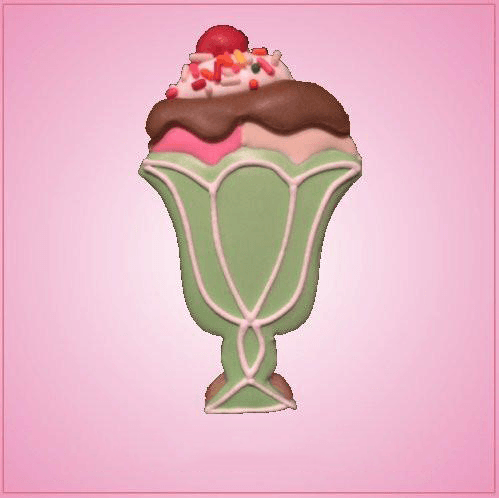 Simple Ice Cream Sundae Cookie Cutter 