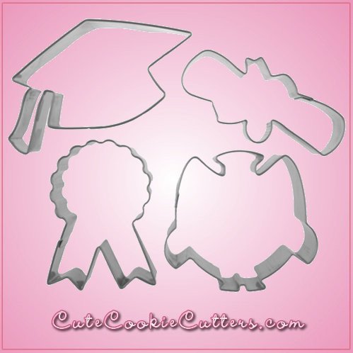 Small Graduation Cookie Cutter Set 