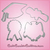 Small Graduation Cookie Cutter Set 
