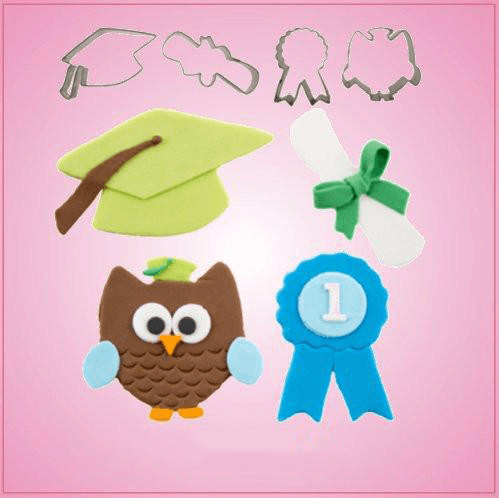 Small Graduation Cookie Cutter Set 